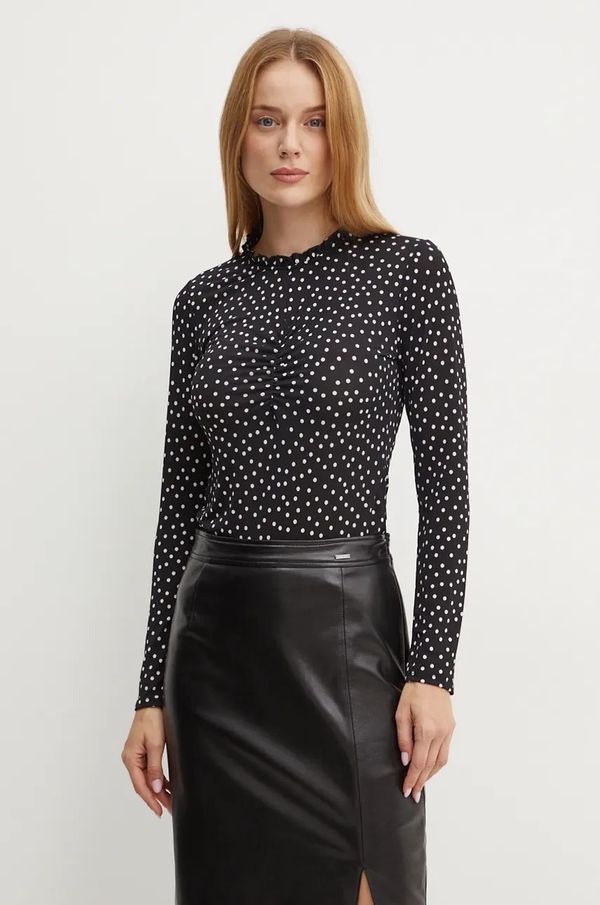 Morgan Majica dugih rukava Morgan TIADE za žene, boja: crna, TIADE