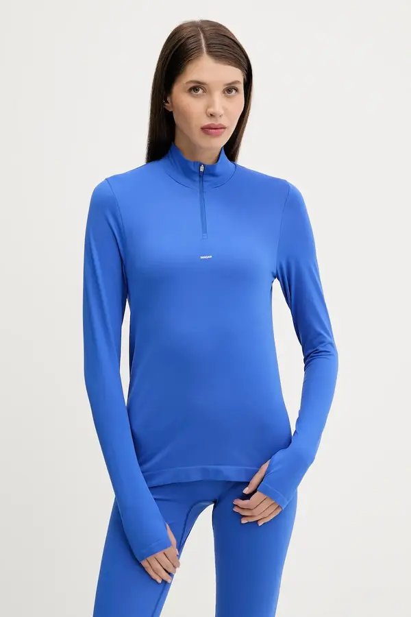 PANGAIA Majica dugih rukava Pangaia Plant-Stretch Zipped Long Sleeve Top