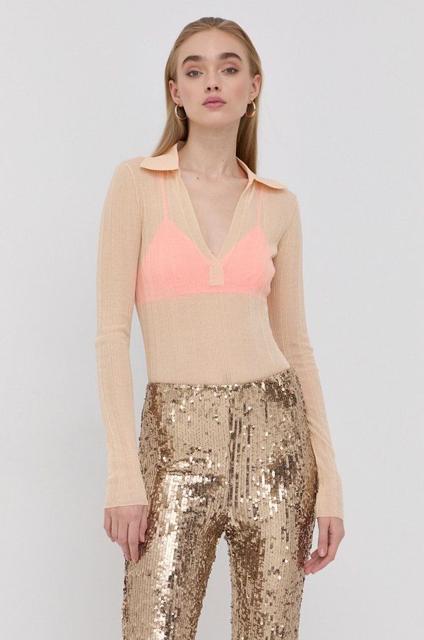 Patrizia Pepe Majica dugih rukava Patrizia Pepe za žene, boja: narančasta