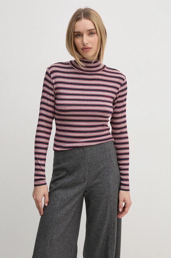 Pepe Jeans Majica dugih rukava Pepe Jeans EFELINA za žene, boja: crvena, s poludolčevitom, PL505936