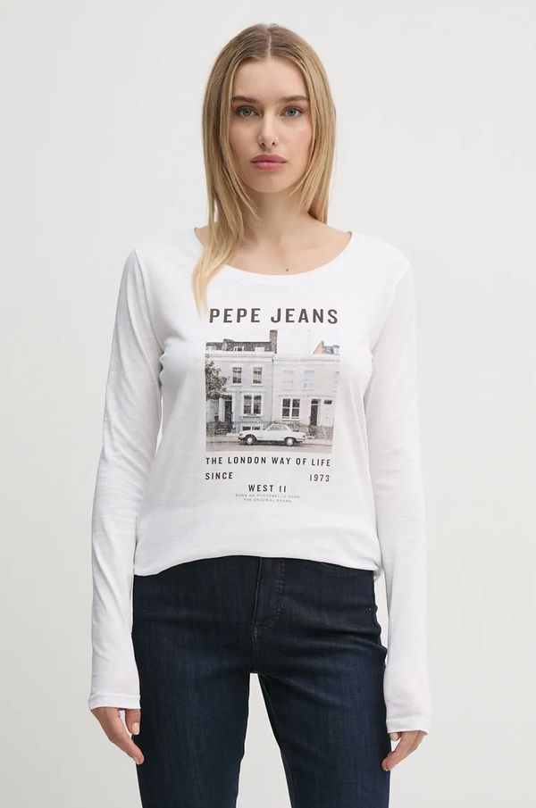 Pepe Jeans Majica dugih rukava Pepe Jeans GWEN za žene, boja: bijela, PL505977