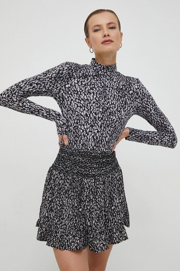 Pepe Jeans Majica dugih rukava Pepe Jeans za žene, boja: crna, s poludolčevitom