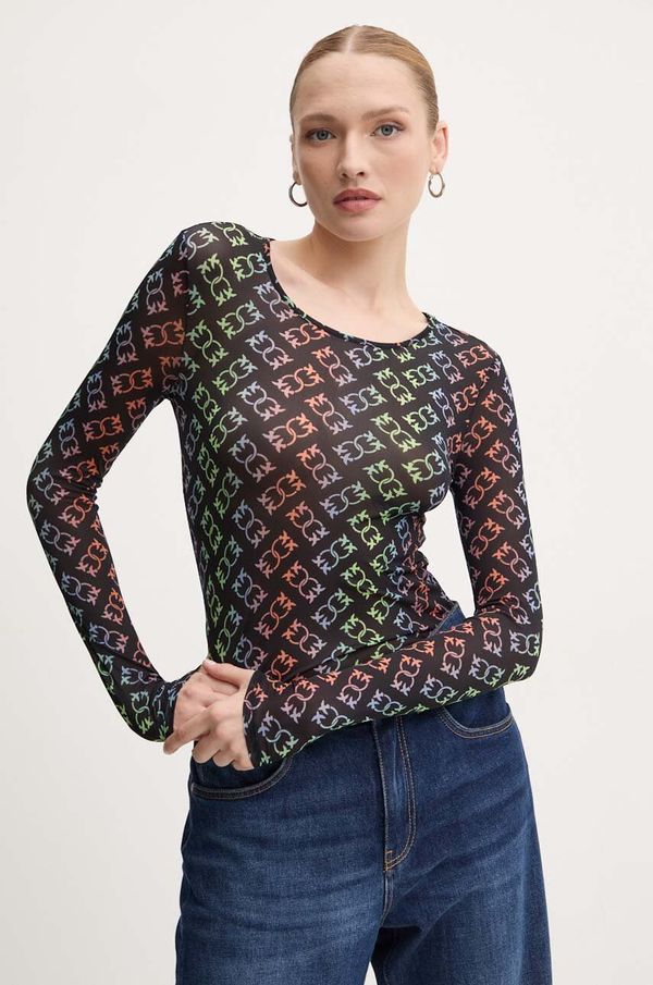 Pinko Majica dugih rukava Pinko za žene, boja: crna, 100639 A1ZY