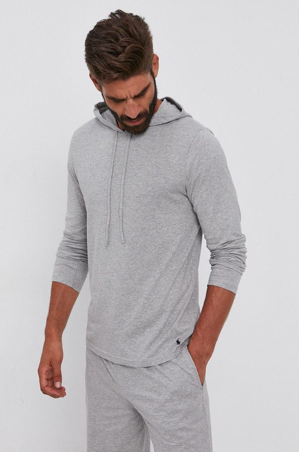 Polo Ralph Lauren Majica dugih rukava Polo Ralph Lauren za muškarce, boja: siva