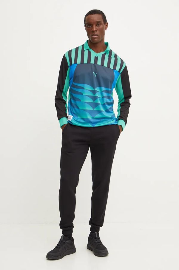 Puma Majica dugih rukava Puma The NeverWorn IV T7 za muškarce, boja: zelena, s uzorkom, 628464