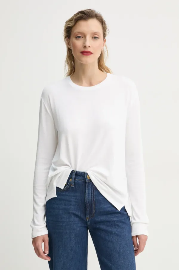 rag & bone Majica dugih rukava Rag & Bone za žene, boja: bijela, WCC23ST082C782