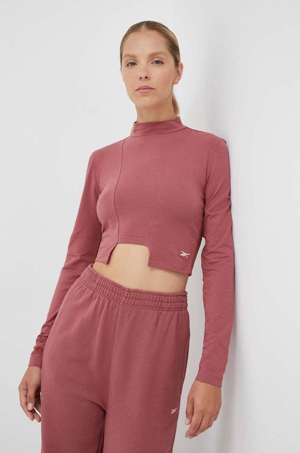 Reebok Classic Majica dugih rukava Reebok Classic za žene, boja: ružičasta, s poludolčevitom