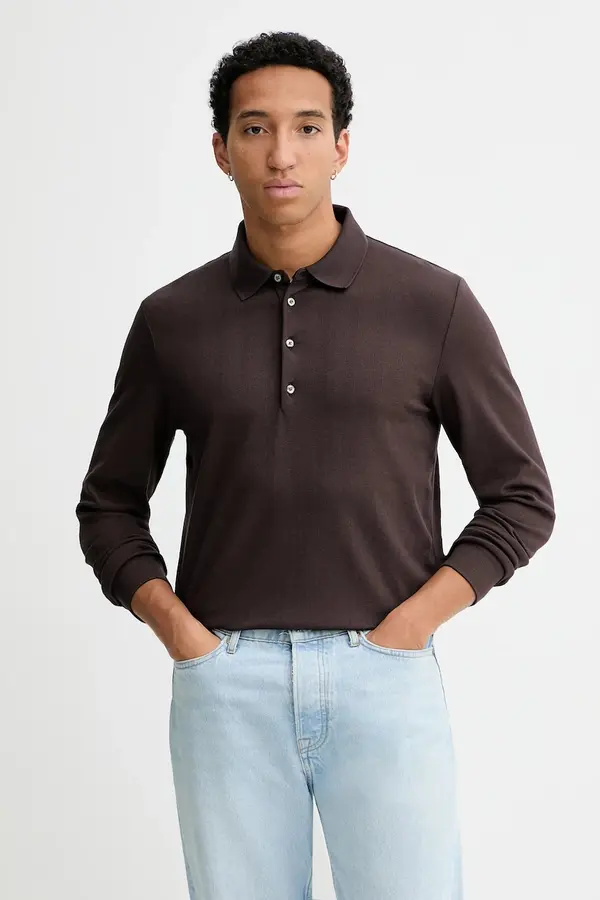 Calvin Klein Majica dugih rukava s dodatkom vune Calvin Klein