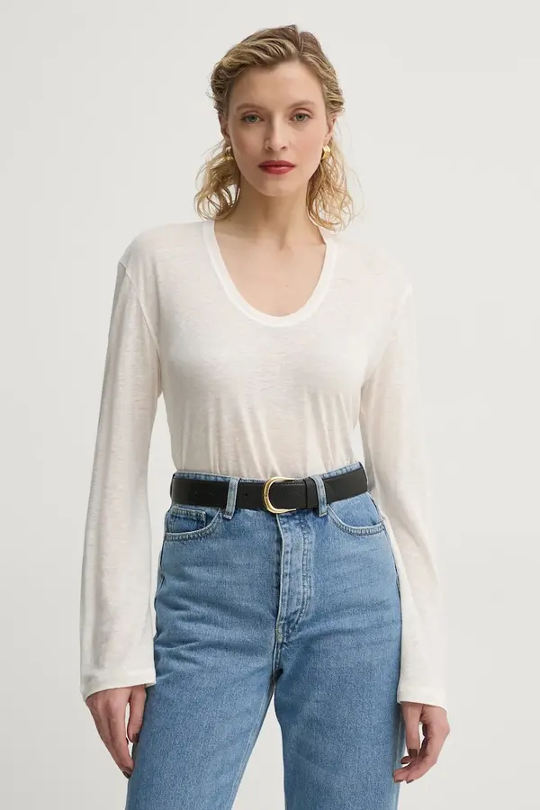 By Malene Birger Majica dugih rukava s lanom By Malene Birger AMALOU