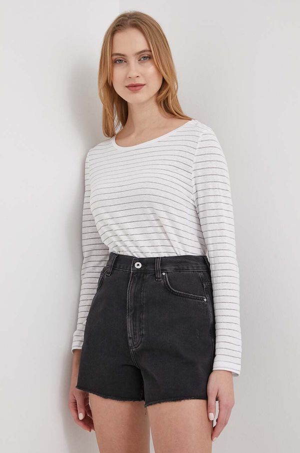 Pepe Jeans Majica dugih rukava s lanom Pepe Jeans JADE boja: bijela, PL505830