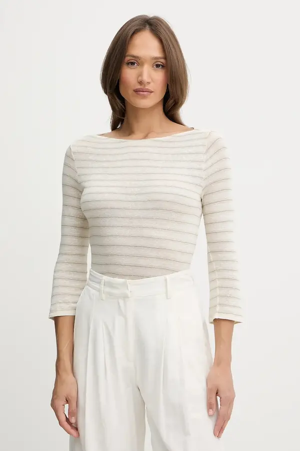 United Colors of Benetton Majica dugih rukava s lanom United Colors of Benetton