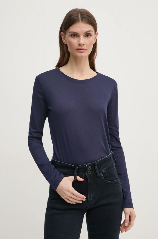 Sisley Majica dugih rukava Sisley za žene, boja: tamno plava
