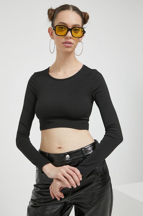 Sixth June Majica dugih rukava Sixth June za žene, boja: crna