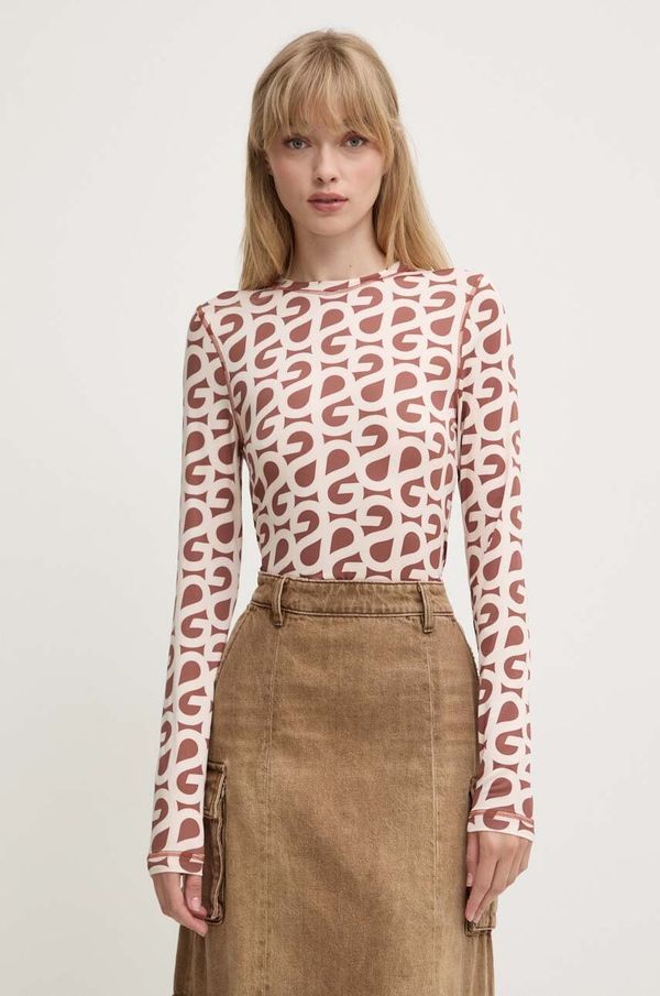 Stine Goya Majica dugih rukava Stine Goya za žene, boja: smeđa, SG5888