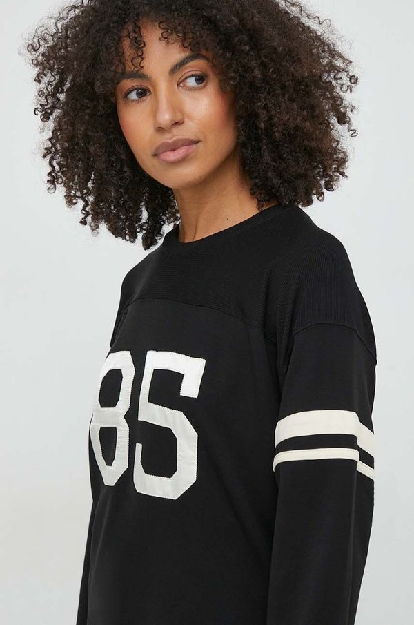 Tommy Hilfiger Majica dugih rukava Tommy Hilfiger za žene, boja: crna