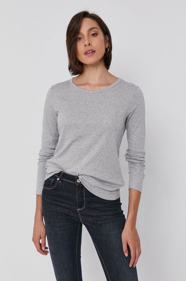 United Colors of Benetton Majica dugih rukava United Colors of Benetton za žene, boja: siva