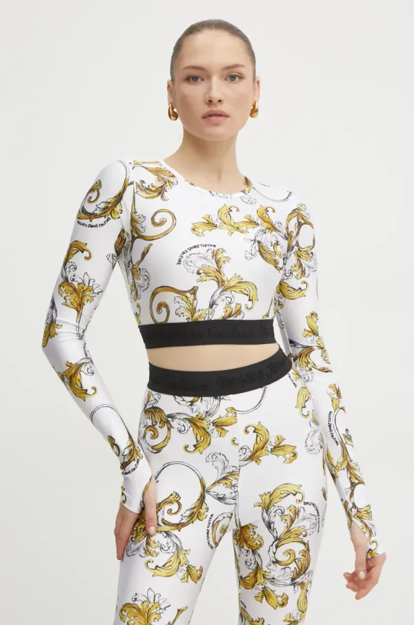 Versace Jeans Couture Majica dugih rukava Versace Jeans Couture boja: bijela, 78HAH218 JS470