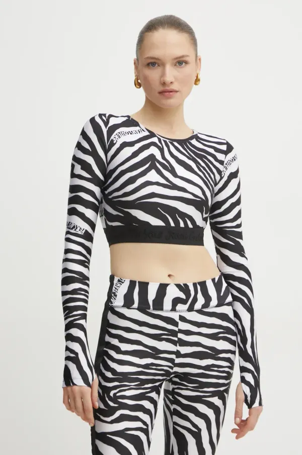 Versace Jeans Couture Majica dugih rukava Versace Jeans Couture boja: crna, 78HAH218 JS482