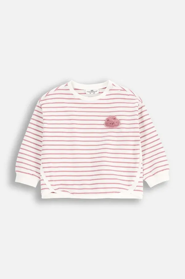 Coccodrillo Majica dugih rukava za bebe Coccodrillo boja: bež, DREAM DIARIES GIRL NEWBORN