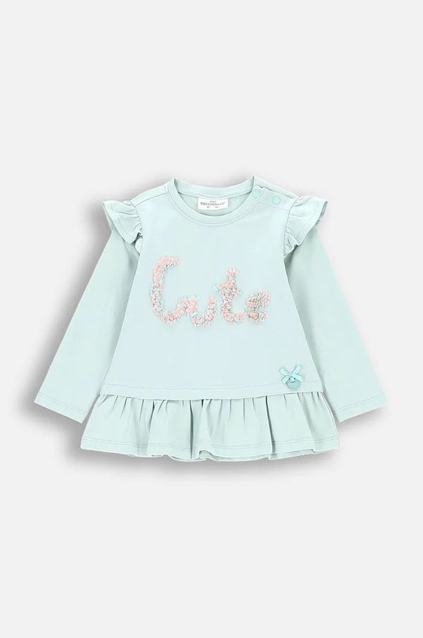 Coccodrillo Majica dugih rukava za bebe Coccodrillo boja: zelena, CUTE GIRL NEWBORN