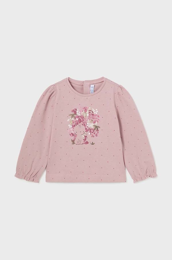 Mayoral Majica dugih rukava za bebe Mayoral boja: ružičasta, 2049