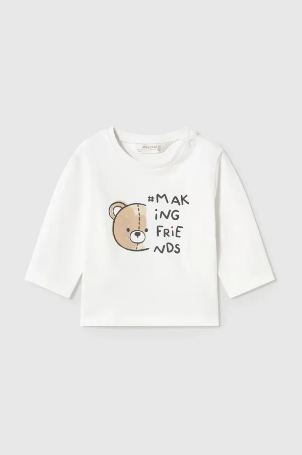 Mayoral Newborn Majica dugih rukava za bebe Mayoral Newborn boja: bijela, 1038