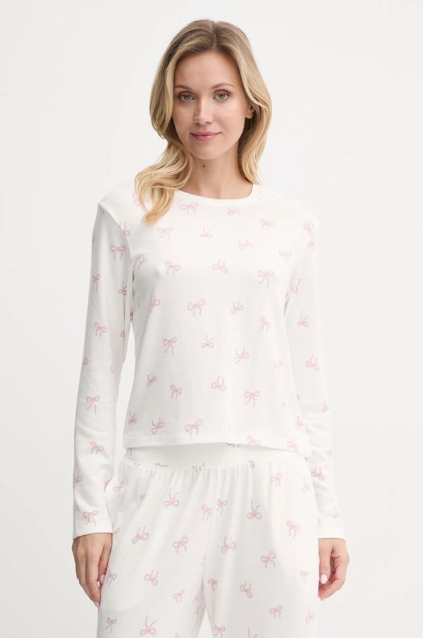 Hollister Co. Majica dugih rukava za spavanje Hollister Co. boja: bež, KI346-4038