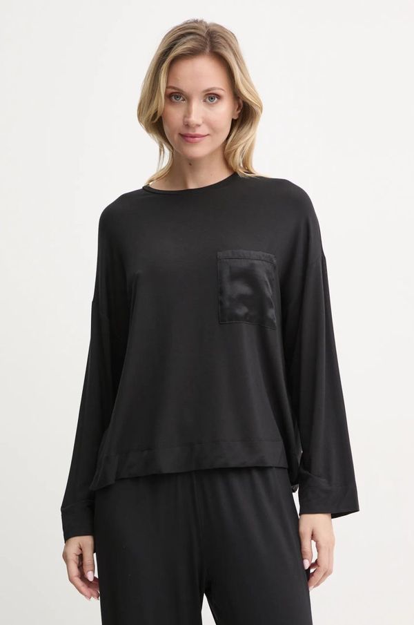 United Colors of Benetton Majica dugih rukava za spavanje United Colors of Benetton boja: crna, 3ZEW3M06P