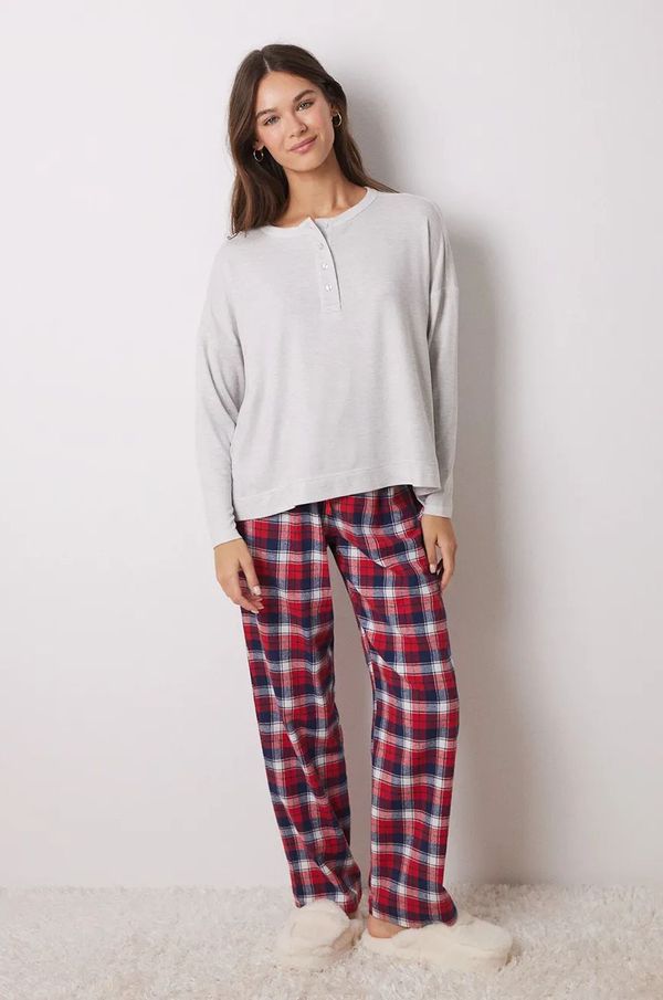 women'secret Majica dugih rukava za spavanje women'secret MIX AND MATCH PERFECT MATCH za žene, boja: siva, 3278428