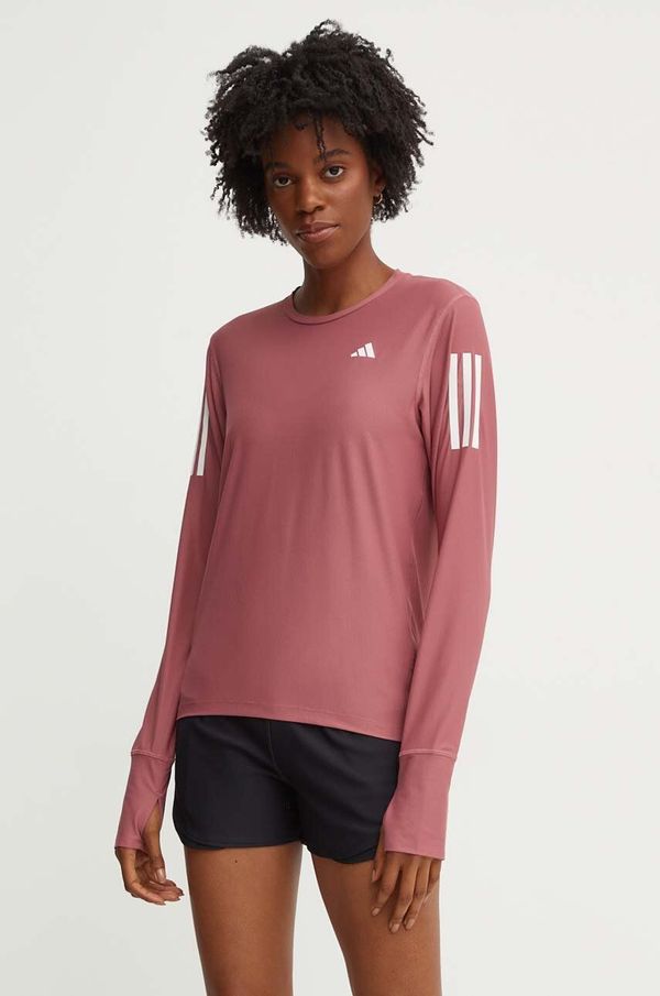 adidas Performance Majica dugih rukava za trčanje adidas Performance Own The Run Base boja: ružičasta, IM5405