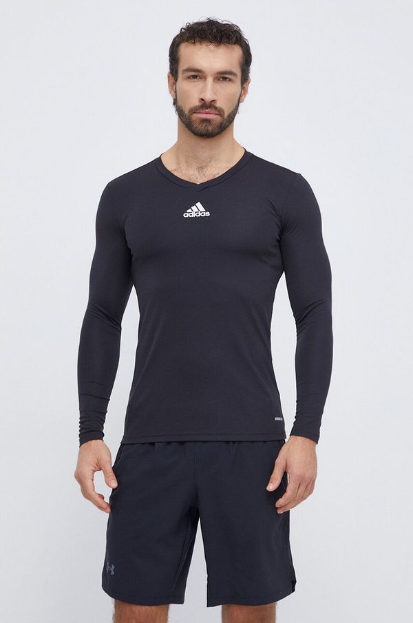 adidas Performance Majica dugih rukava za trening adidas Performance Team Base boja: crna, s tiskom