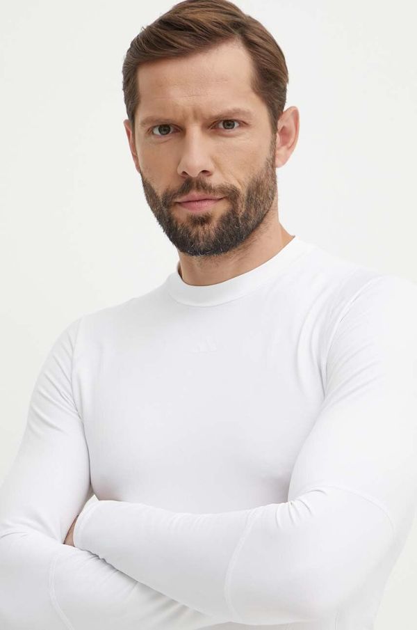 adidas Performance Majica dugih rukava za trening adidas Performance Techfit boja: bijela, bez uzorka, IA1133