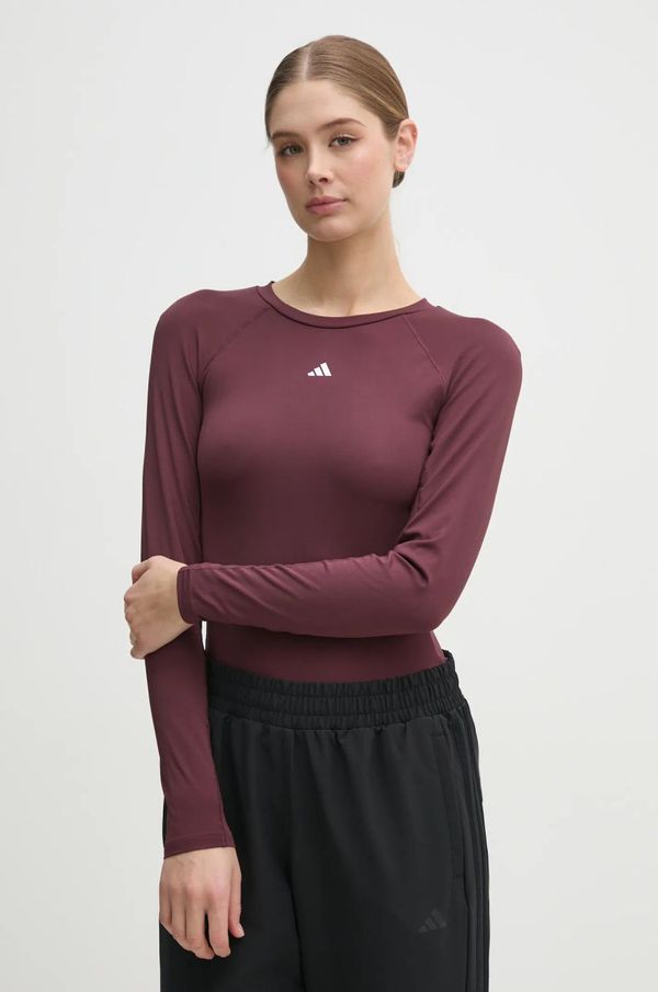 adidas Performance Majica dugih rukava za trening adidas Performance Techfit boja: bordo, JC9966