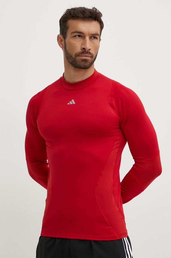 adidas Performance Majica dugih rukava za trening adidas Performance Techfit COLD.RDY boja: crvena, bez uzorka, HP0572
