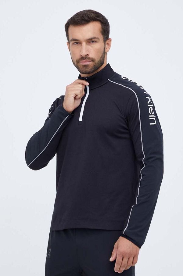 Calvin Klein Performance Majica dugih rukava za trening Calvin Klein Performance boja: crna, s tiskom