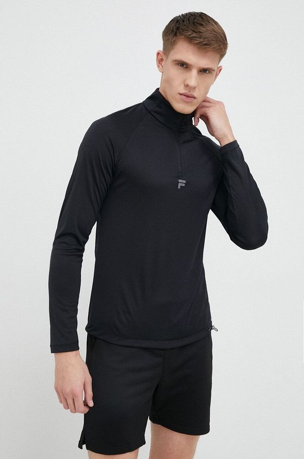 Fila Majica dugih rukava za trening Fila Roye boja: crna, glatki model