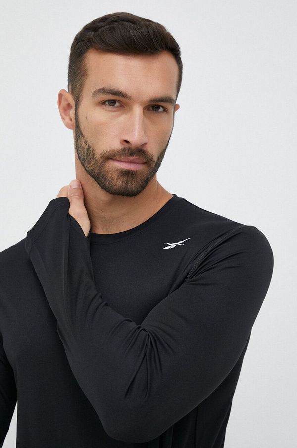 Reebok Majica dugih rukava za trening Reebok Tech boja: crna, jednobojni model