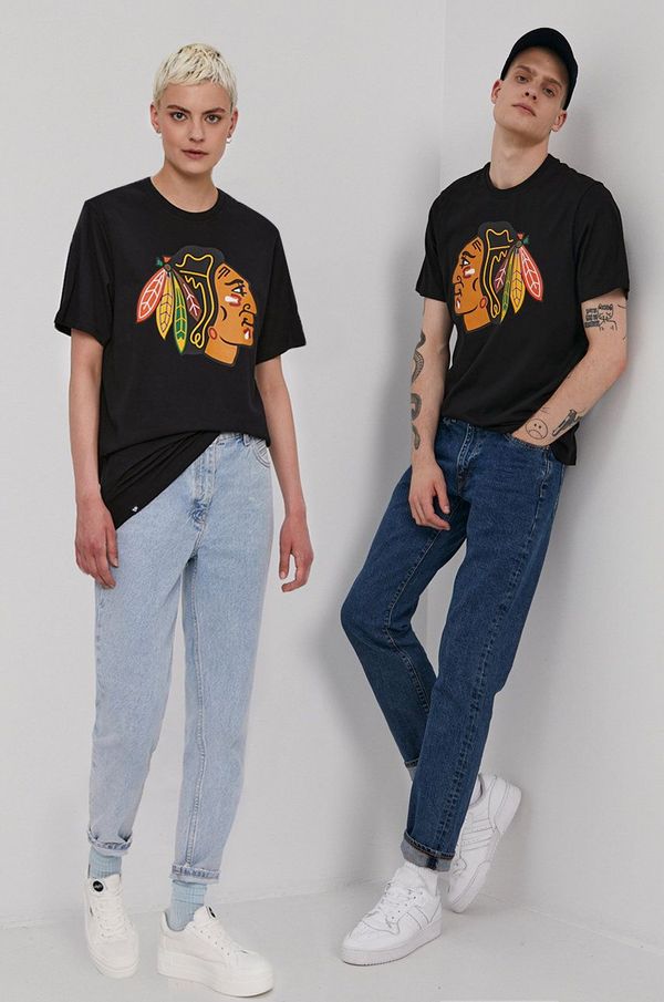 47 brand Majica kratkih rukava 47 brand boja: crna