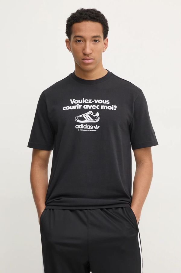 adidas Originals Majica kratkih rukava adidas Originals GRFX TEE za muškarce, boja: crna, s tiskom, JC8366