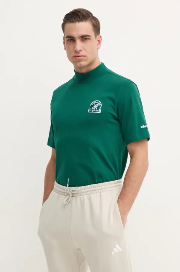 adidas Originals Majica kratkih rukava adidas Originals GRFX TEE za muškarce, boja: zelena, bez uzorka, JC8368