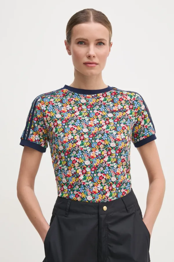 adidas Originals Majica kratkih rukava adidas Originals Liberty za žene, boja: tamno plava, JC7776