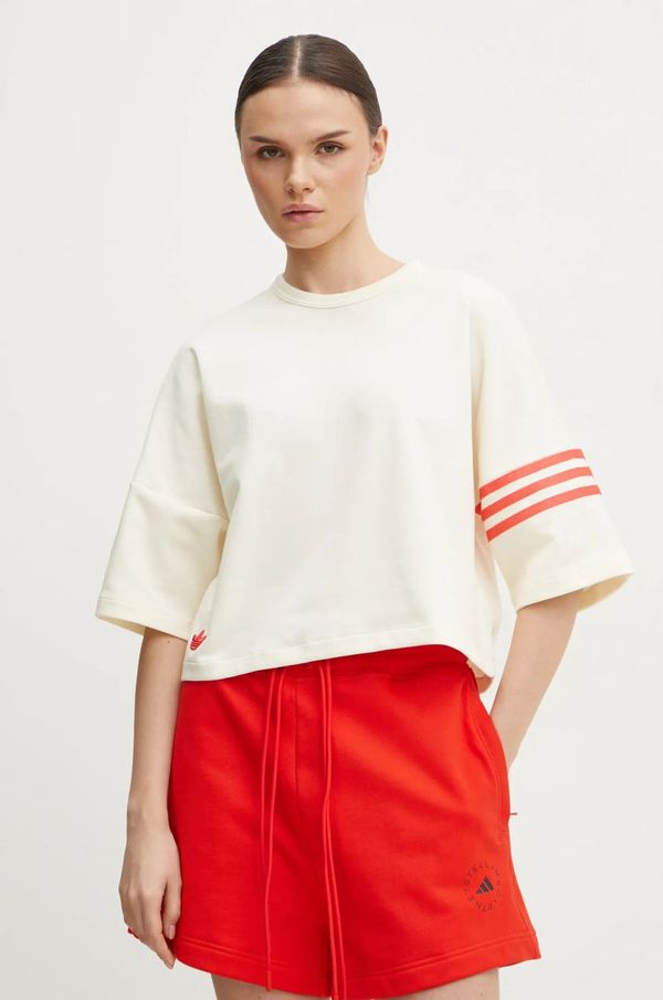 adidas Originals Majica kratkih rukava adidas Originals Neuclassics za žene, boja: bež, JI8512