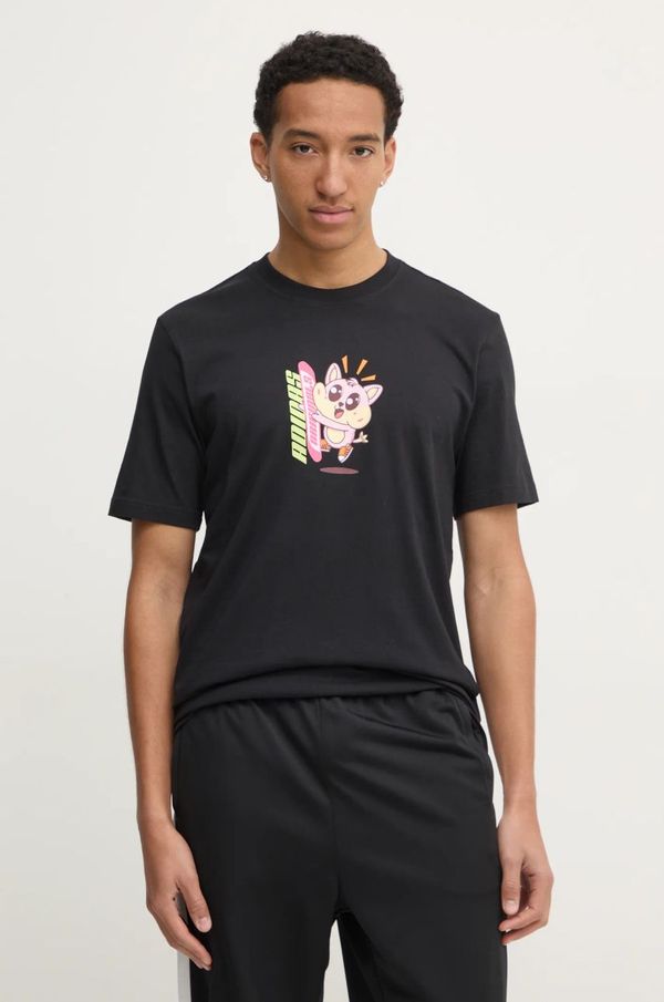 adidas Originals Majica kratkih rukava adidas Originals Q12 TS KAWAII za muškarce, boja: crna, s tiskom, JP2675
