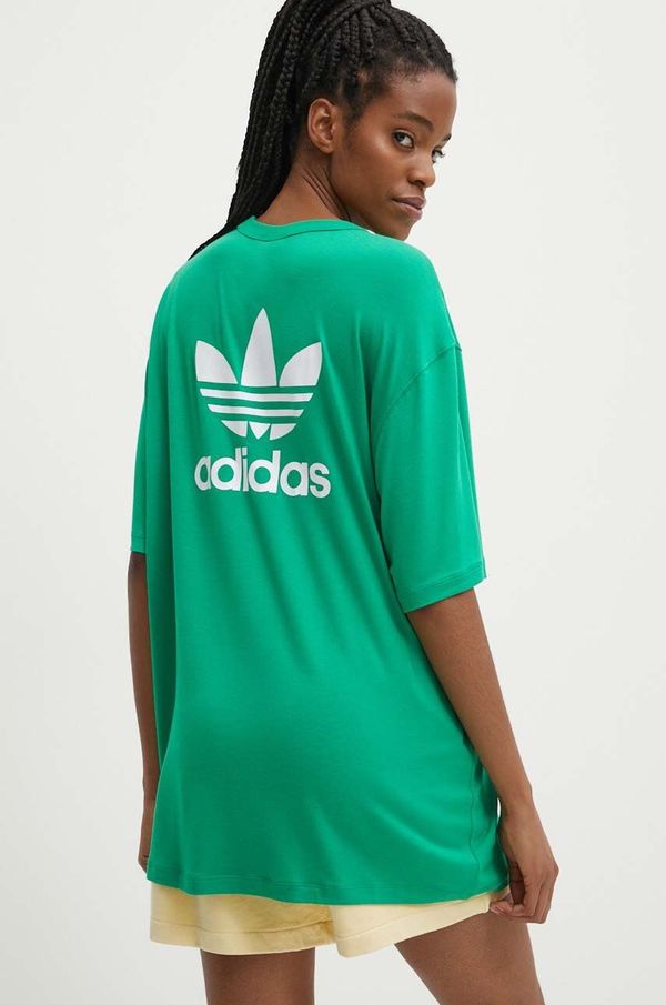 adidas Originals Majica kratkih rukava adidas Originals za žene, boja: zelena, IR8063