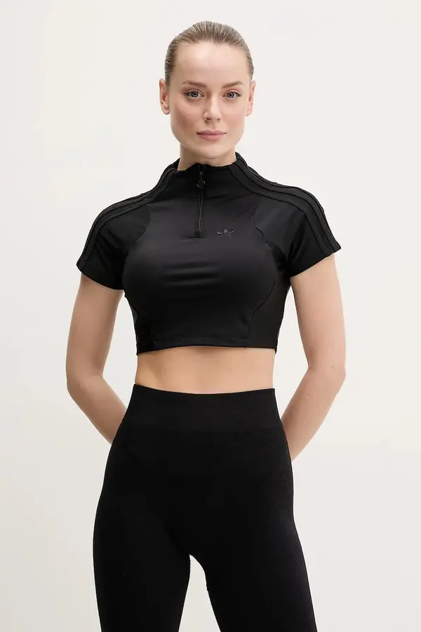 adidas Originals Majica kratkih rukava adidas Originals Zip Up Crop Top