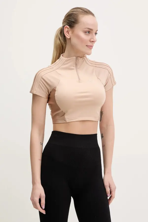 adidas Originals Majica kratkih rukava adidas Originals Zip Up Crop Top