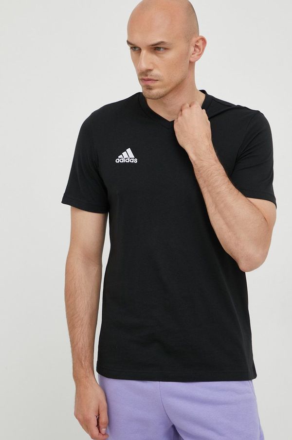 adidas Performance Majica kratkih rukava adidas Performance Entrada 22 za muškarce, boja: crna, jednobojni model