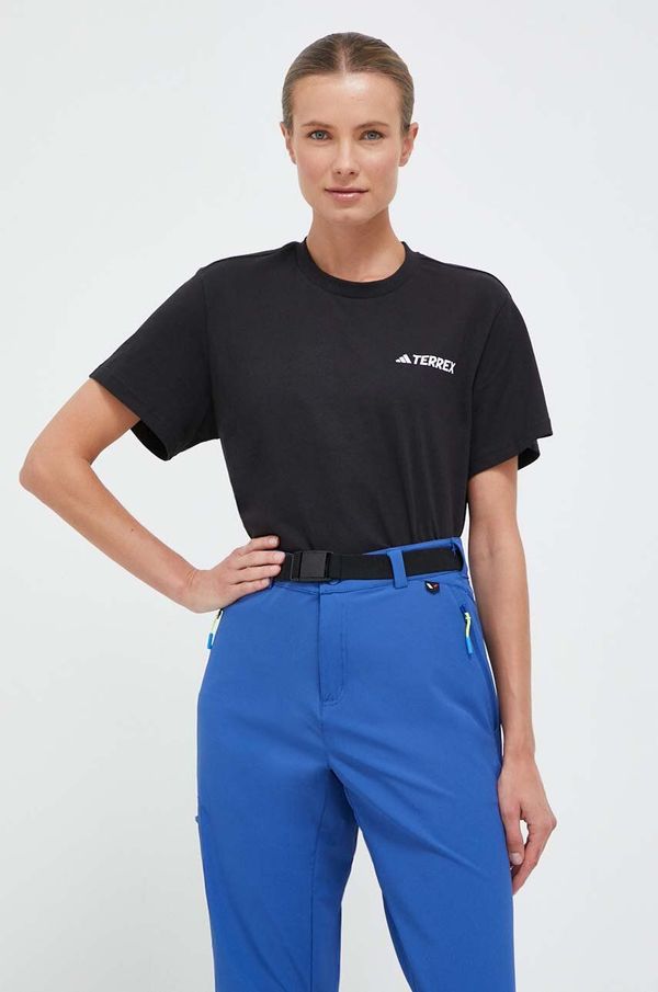 adidas TERREX Majica kratkih rukava adidas TERREX Graphic MTN 2.0 za žene, boja: crna