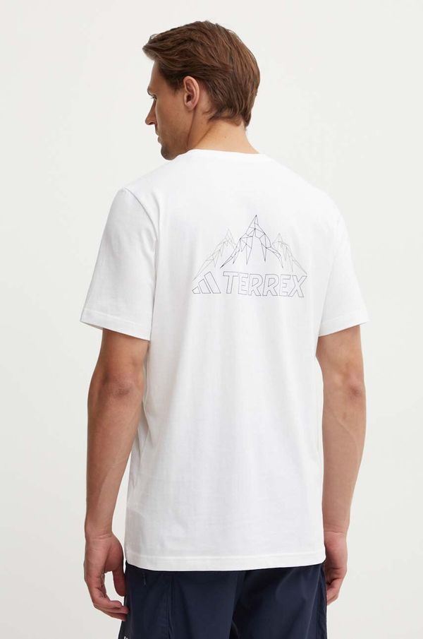 adidas TERREX Majica kratkih rukava adidas TERREX za muškarce, boja: bijela, bez uzorka, IZ0465