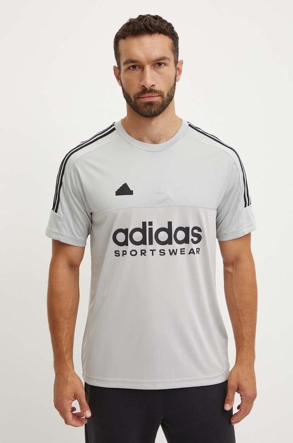 adidas Majica kratkih rukava adidas Tiro za muškarce, boja: siva, s tiskom, IW5958